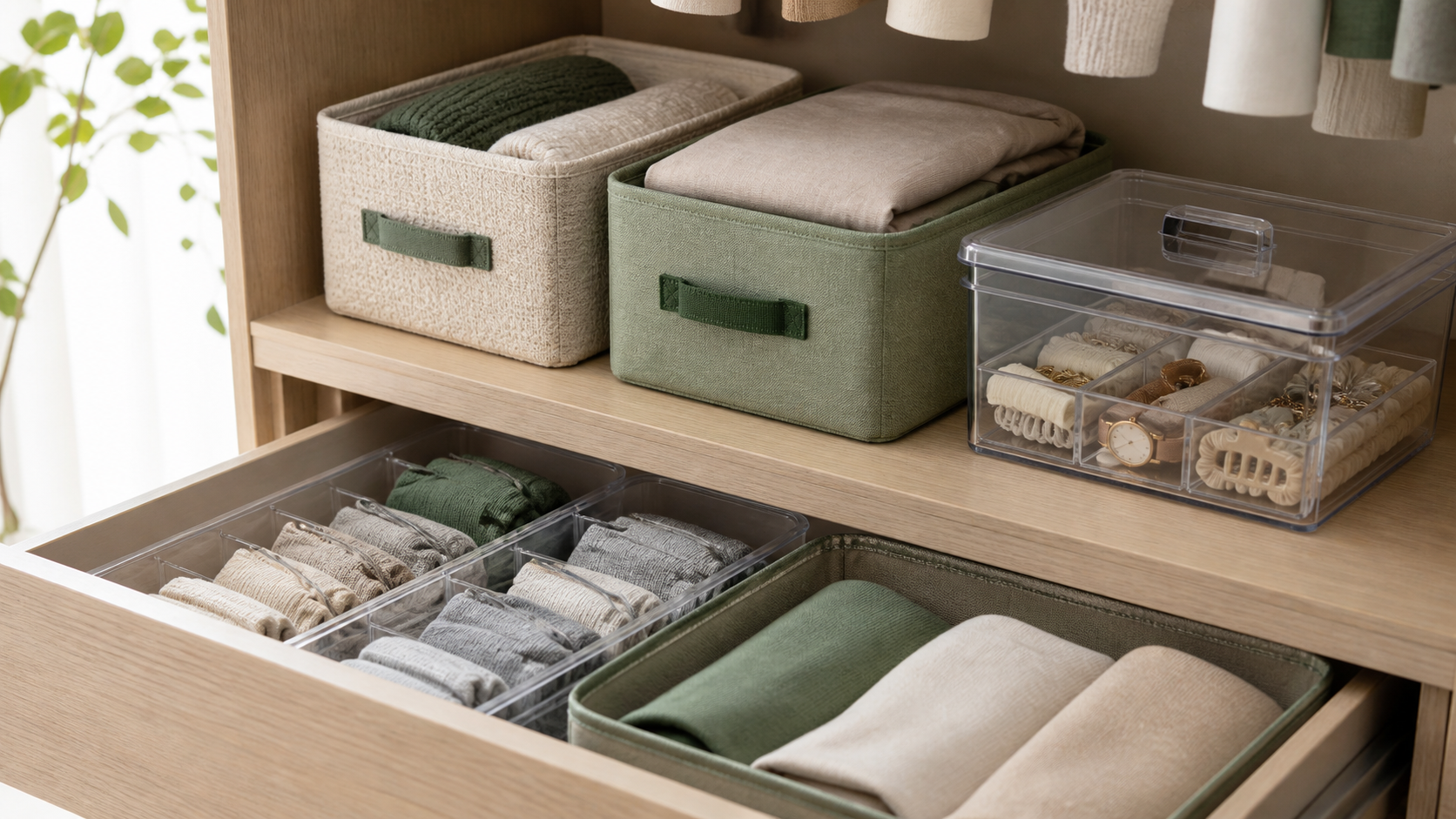 DayMild Home Organization products styled in a real home setting