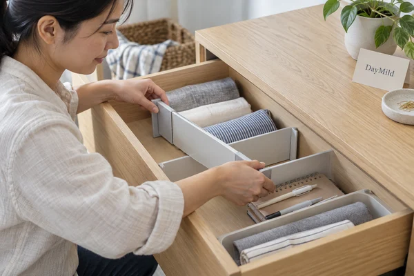 Illustrative DayMild drawer dividers household application sample