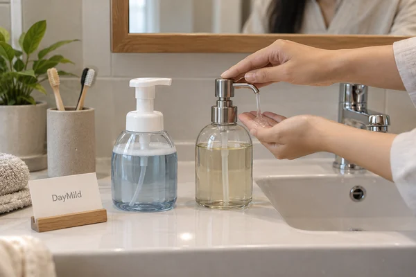 Illustrative DayMild soap dispensers household application sample