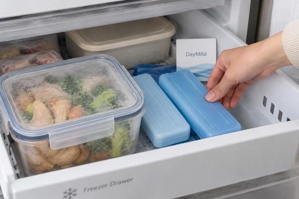 Illustrative DayMild reusable ice packs household application sample