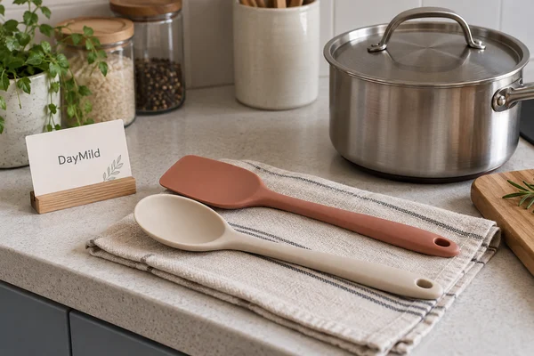 Illustrative DayMild silicone kitchen utensils household application sample