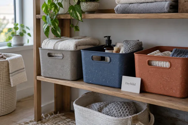 Illustrative DayMild storage baskets household application sample