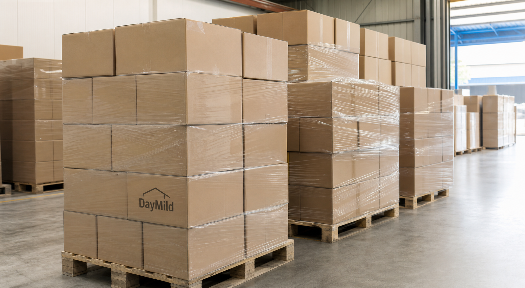 Homeware export cartons prepared with organised shipment documents