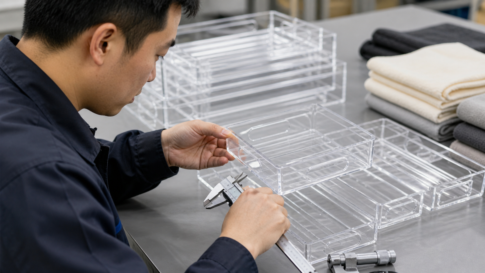 DayMild factory quality check and packing review for Nesting Drawer Organizers