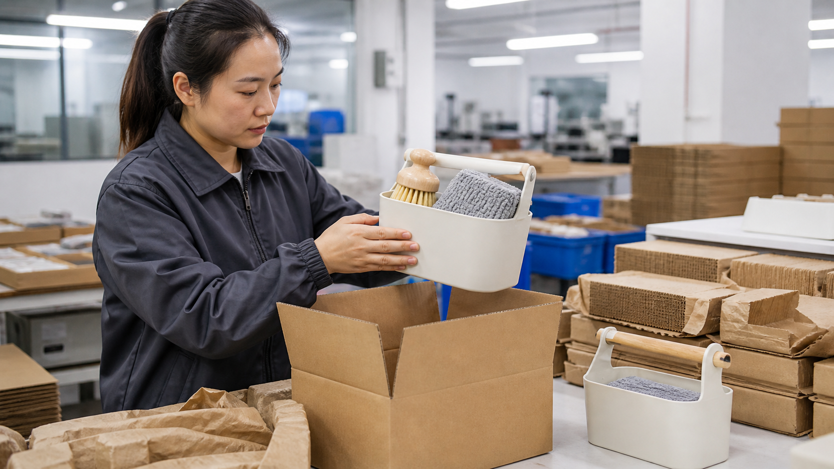 DayMild factory quality check and packing review for Soft-Grip Cleaning Caddy